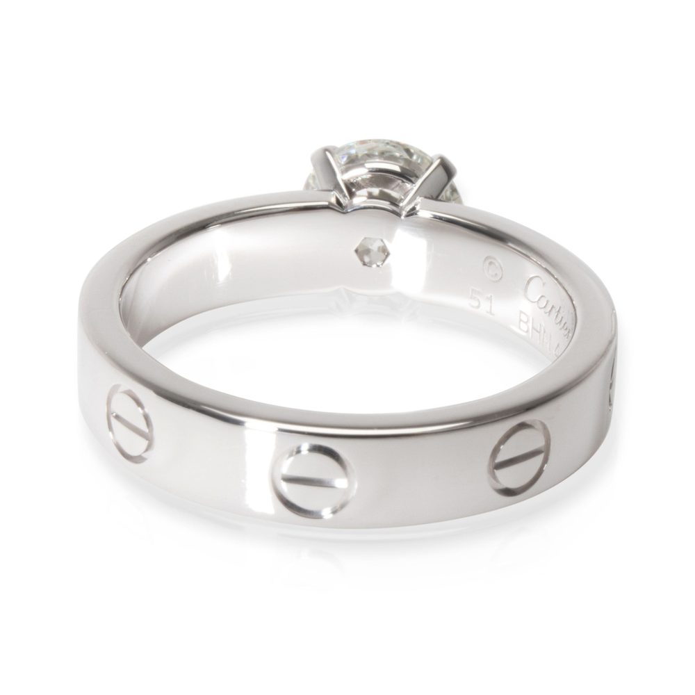 Cartier Love Diamond Engagement Ring in 18K White Gold 1.08 CTW - Picture 4 of 5